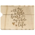 thumbnail image 3 of Koyal Wholesale With My Whole Heart for My Whole Life Engraved Real Wood Slim Ring Box, Wedding Engagement Proposal, 3 of 5