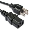 onn. Universal AC Power Cord, 6ft Compatible with Computer Monitors