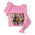 thumbnail image 3 of Christmas Horse Sweatshirts for Women 2025 Long Sleeve Crewneck Horses Graphic Sweatshirt for Horse Lovers Pullover Tops, 3 of 8
