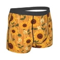 thumbnail image 2 of KLL Modern Wood Grain Sunflower Men's Cotton Boxer Briefs Underwear-X-Large, 2 of 8