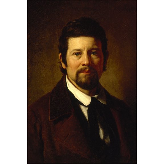 24"x36" Gallery Poster, Jacques Amans self portrait, 1845