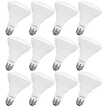 

Luxrite BR30 LED Flood Light Bulb 8.5W=65W 3500K Natural White 650 Lumens Dimmable Damp Rated UL E26 12 Pack