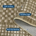 thumbnail image 2 of Garvee 5'x7' Checkered Area Rugs Modern Geometric Carpet, Soft Low Pile Accent Rug Washable Rug with Non-Slip Backing for Living Room Bedroom Office, Brown, 2 of 8