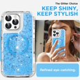 thumbnail image 6 of KOMI for iPhone 16 Pro Case with Magsafe Bling Glitter for Women Girls Cute Shiny Sparkle,Heavy Duty Durable 3-Layer Military Grade Shockproof/DropProof Protective Cover for iPhone 16 Pro 6.3", 6 of 7