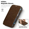 thumbnail image 2 of Dteck for iPhone 15 Pro Case Wallet with Card Holder, Compatible with MagSafe, PU Leather Flip Folio with RFID Blocking Stand Shockproof Phone Cover,Coffee, 2 of 8