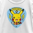 thumbnail image 2 of Girl's Pokemon Pikachu 80s Party Graphic Tee White Large, 2 of 4