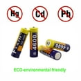 thumbnail image 3 of Hengu Rechargeable AA Batteries, 4600mAh High Capacity NiMH Double A Batteries, 4 Pack, 3 of 7