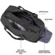 thumbnail image 4 of Bolsa de viaje para mujer y hombre, bolsa de gimnasio con separación de ropa seca y húmeda, bolsa de lona con compartimento para zapatos, bolsa de fin de semana, 40*21*20cm, 4 of 5