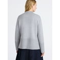 thumbnail image 3 of Free Assembly Women's Mock Neck Pullover Sweater with Tall Cuffs, Midweight, Sizes XS-XXL, 3 of 5