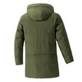 thumbnail image 7 of YueHuiYing Womens Hooded Quilted Jacket Mid-Length Padded Warm Winter Heavyweight Coat Outerwear, 7 of 7