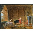 thumbnail image 3 of Edward Lamson Henry 18x15 Black Modern Framed Museum Art Print Titled - Interior (1870), 3 of 5