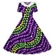 thumbnail image 4 of Vestido de manga corta con cuello vuelto para niñas Vestido elástico de manga corta para niñas Vestido skater con volantes de corte A Vestido de recital escolar Vestido de manga corta con cuello vuelt, 4 of 6