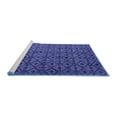 thumbnail image 2 of Ahgly Company Machine Washable Indoor Rectangle Abstract Blue Modern Area Rugs, 5' x 7', 2 of 4