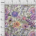thumbnail image 2 of oneOone Cotton Poplin Medium Purple Fabric Florals Sewing Fabric By The Yard Printed Diy Clothing Sewing Supplies 42 Inch Wide, 2 of 6