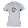 thumbnail image 1 of NFL Playera Aficionado Básica New Orleans Saints Gris para Mujer, Talla Mediana, 1 of 5