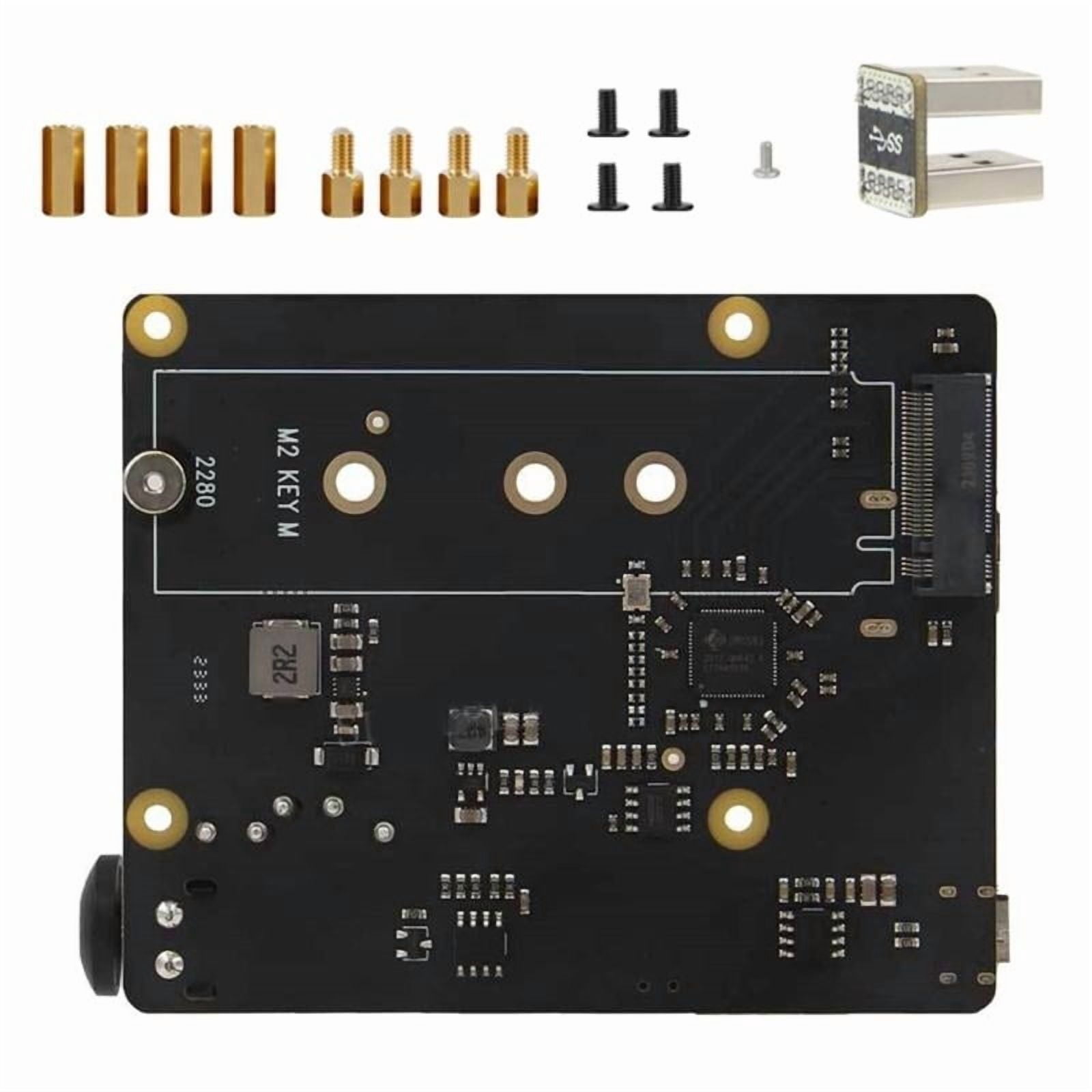 X873 USB3.0 To NVMe SSD Expansion Board With Power Button For RPi 4 NAS Solid Storage Expansion Support Boot From SSD