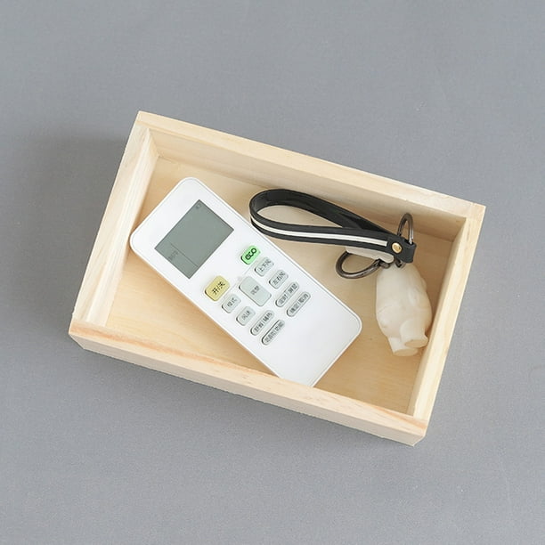 Caja de bambú organizadora de escritorio, caja de almacenamiento de madera, Caja de Almacenamiento Simple