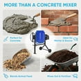 thumbnail image 5 of TABU Electric Cement Mixer,6.0 Cu ft Freestanding Concrete Mixer with Wheels for Stucco/Seeds(Blue), 5 of 6