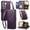 Purple, variant on Leather For Samsung Galaxy A27 5G Multi Colored Sewing Thread Wallet Case , With Card Holder,Wristband,Magnetic Clasp Kickstand Folio Cover,Black,For Galaxy A27 5G
