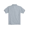 thumbnail image 2 of Hanes Boys School Uniform 4-18 EcoSmart Jersey Polo Shirt, 2 of 5