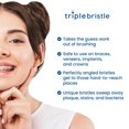 thumbnail image 4 of Triple Bristle 3-sided Replacement Brush Heads, 4 of 7