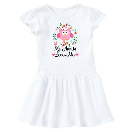 

Inktastic My Auntie Loves Me Niece Gift Gift Baby Girl Dress