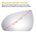 thumbnail image 3 of Reemplazo de vidrio de espejo retrovisor del lado izquierdo del conductor Unique Bargains, vidrio blanco no calefaccionado, adecuado para Hyundai I30 2017-2022, 3 of 6