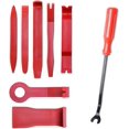 thumbnail image 1 of 8 PCS Auto Trim Removal Tool Set, Interior Car Panel Clip Fastener Kit, No-Scratch Kit for Audio Dash Window Molding, Fit Most Cars SUVs (Red) -, 1 of 6