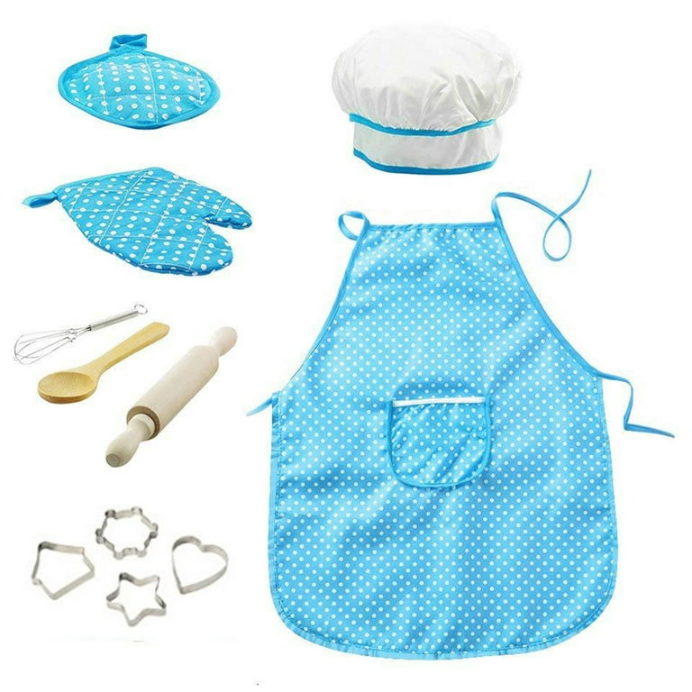 Toyze Boys Toys Gifts Age 3-6 , Kids Apron for Toddlers Kids Cooking Sets Toys for 3-6 Year Old Boys Girls Kids Chef Hat and Apron Chr