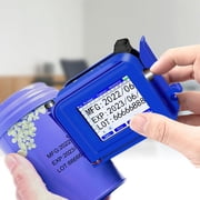 Portable Handheld Inkjet Printer, Mini Label Coding Machine, 2D Code Barcode Bottle Cap LOGO Printing, Permanent Ink ,Portable & User