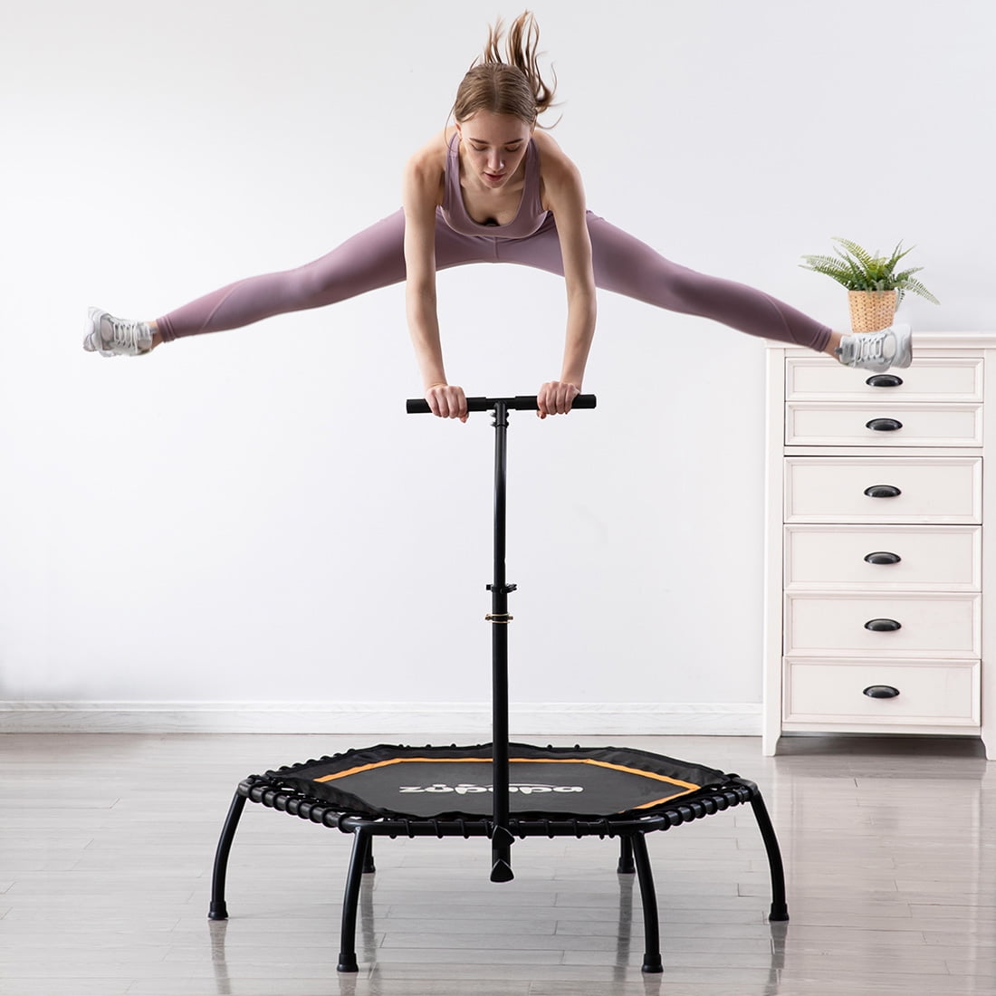 Zupapa 45" Fitness Bungee Trampoline/ Exercise Rebounder, Max 330 lbs