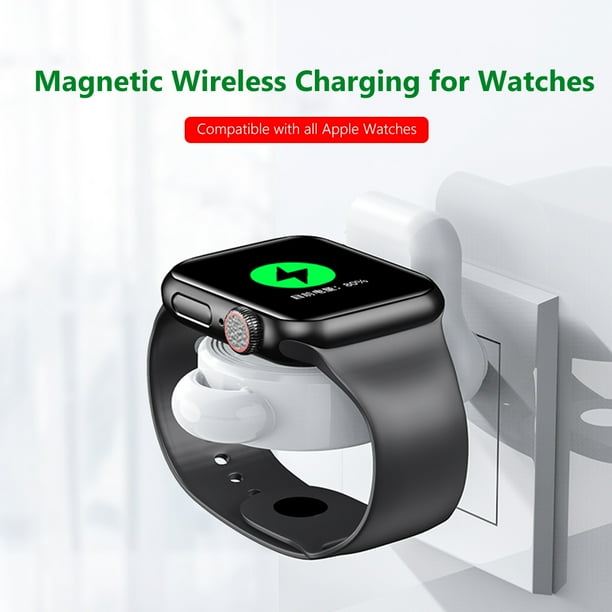 Mini cargador magnetico inalambrico para Apple Watch Series 7 6 5 4 3 2 1 Blanco Bodega Aurrera en linea