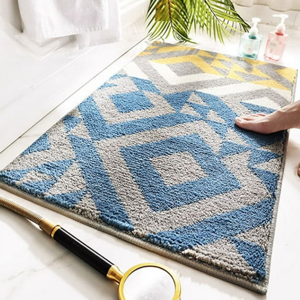 Alfombras de baño suaves antideslizantes - Alfombra de microfibra absorbente para ducha y bañera