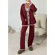 thumbnail image 4 of Conjunto Coordinado PRETTYGARDEN Rojo Vino M Pijama de 2 Piezas, 4 of 8