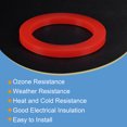 thumbnail image 4 of Unique Bargains Rondelle Plate en Caoutchouc Silicone DN65 2-1/2 Pieds Connecteur Rapide Joint Rouge, 4 of 5