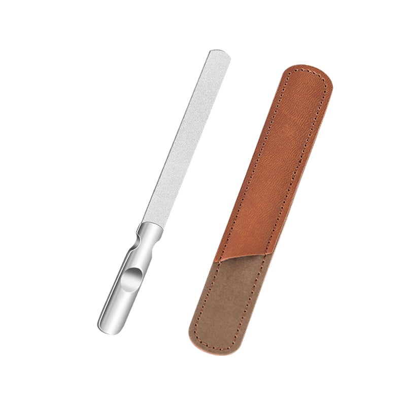 HEIBIN Stainless Steel Nail File With Anti-slip Handle And Leather Case, Double Sided And Files Nails Easily For Men And Woman | Walmart Canada HEIBIN Stainless Steel Nail File With Anti-slip Handle And Leather Case, Double Sided And Files Nails Easily For Men And Woman | Walmart Canada