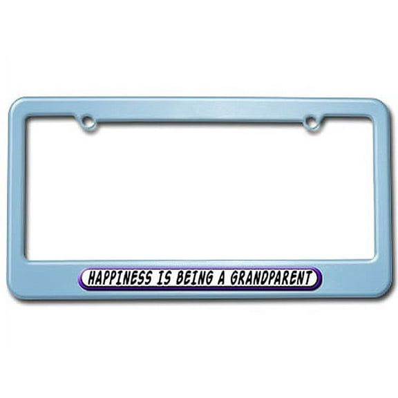 Happiness Is Being A Grandparent License Plate Frame