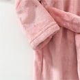 thumbnail image 7 of LYMAYTER Hooded Bathrobe for Boys Girls Soft Coral Pajamas Toddler Kids Unisex Dressing Robe 1-12Y, 7 of 7