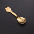 thumbnail image 3 of Baby Cartoon Giraffe Stainless Steel Spoon Polished Soup Dinner Spoon Tableware (Golden), 3 of 7