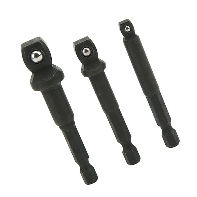 Adaptador de enchufe para taladro, 3 piezas, adaptador de enchufe hexagonal de 1/2 pulgada, extensión de enchufe para taladro, estética elegante