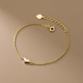 thumbnail image 3 of Pulsera de plata de ley S925 con forma de corazón pequeño y brillante en forma de corazón de melocotón, 3 of 5