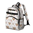 thumbnail image 2 of Highland Cow and Flower Print Cute School Backpack Bag for School with Padded Back and Adjustable Shoulder Straps 15.25"x11.5"x5.25", 2 of 5