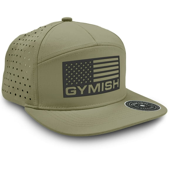 Gymish Flag Workout Hats for Men - Breathable, Moisture-Wicking, Adjustable Athletic Caps
