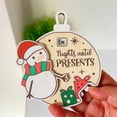 thumbnail image 4 of Dserfhy Xmas Countdown Sign Wooden Days Until Christmas Ornament Rustic Hanging Advent Calendar for Mantel Christmas Tree Decoration, 4 of 8