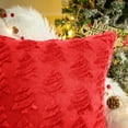 thumbnail image 2 of Sanmadrola Christmas Tree Decorative Throw Pillow Covers Set of 2, 18"x18" Soft Fluffy Pillowcases for Home Décor, Boho Pillow Covers Winter Holiday Cushion Cases for Sofa Couch Bedroom Living Room, 2 of 7