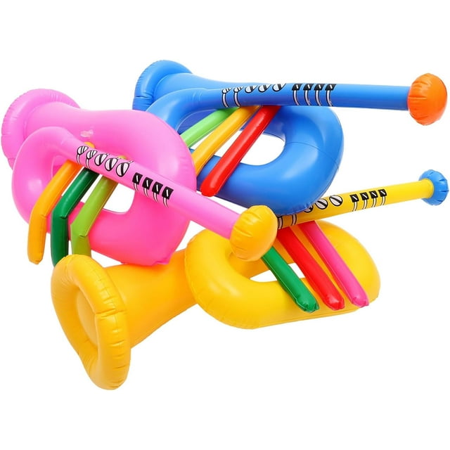 Yazoeia 3pcs Inflatable Musical Instrument Musical Instruments Balloons Inflatable Rock Band Instrument Saxaboom Disco Hip Hop Kids Trumpet Saxophone Trumpet Toys Piano PVC Portable CJC912-203948
