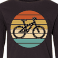 thumbnail image 4 of Inktastic Bicycle Vintage Cyclist Sunset Long Sleeve Youth T-Shirt, 4 of 5