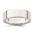thumbnail image 1 of 925 Sterling Silver 6mm Size 10 Ring Wedding Classic Flat, 1 of 5