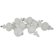 Northlight 8-Count White Shatterproof Finial Christmas Ornaments, 6"