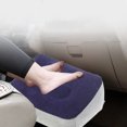 thumbnail image 4 of Leg Elevation Pillow, Leg Rest Cushion, Inflatable Flocking PVC Foot Pad for Home Sofa Bed, Portable Leg Support, Fatigue Relief, Gray Navy, 4 of 6